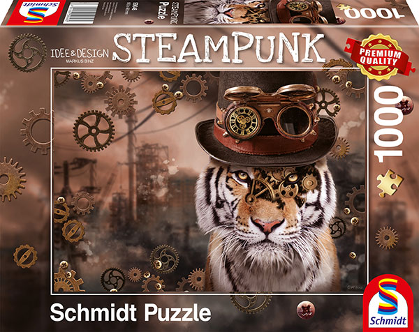 Steampunk Tigre 1000 Pcs 59646 Schmidt Spiele